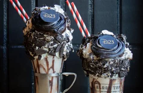black tap in downtown disney releases a special crazyshake for the d23 expo chip and company