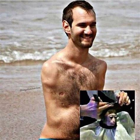 It's just a monkey getting a haircut. Nick Vujicic monkey haircut | Monkey Haircut | Know Your Meme