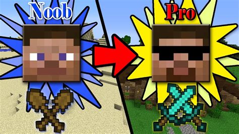 5 Fastandeasy Ways To Transform From Noob To Pro In Minecraft Youtube