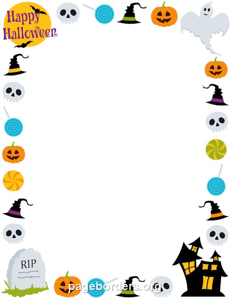 Check spelling or type a new query. Happy Halloween Border: Clip Art, Page Border, and Vector ...