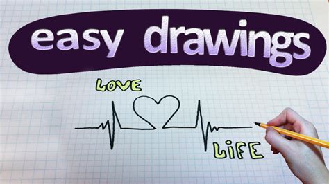 Klik rechts op de vergrote afbeelding om door te bladeren. Easy drawings #129 How to draw Life is Love - YouTube