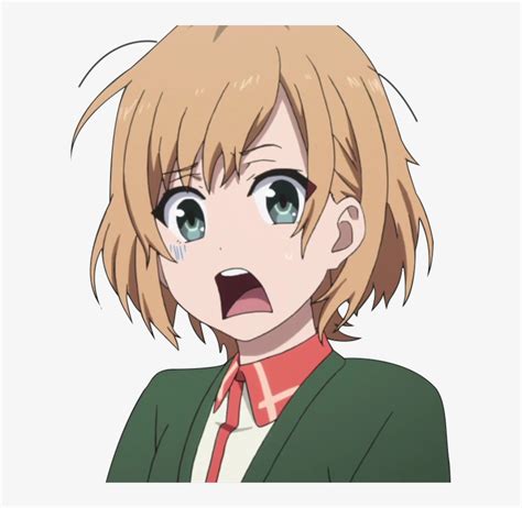 Shocked Anime Girl Transparent
