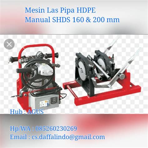 Jual Mesin Las Pipa Hdpe Shds Mm Butt Fusion Manual Di Lapak Agus Bukalapak