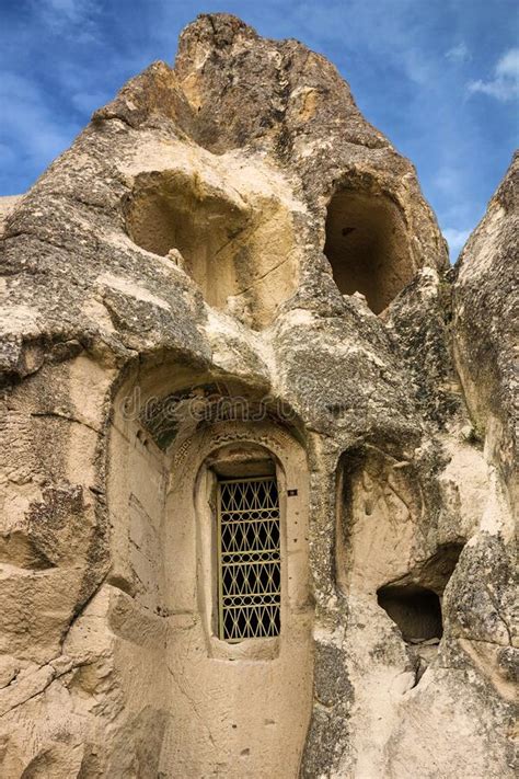 Ancient Cave Town In Goreme Cappadocia Turkey Stock Image Image Of