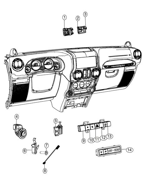 Here you will find fuse box diagrams of jeep. 2013 Jeep Wrangler Switch. 5 gang. bnb, jkv, jpm, bnh, x81, bnb, jkv, [jpm ...