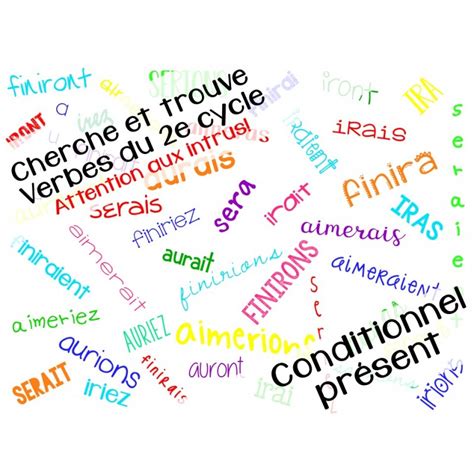 Cherche Et Trouve Conjugaison Conditonnel 2e Cycle