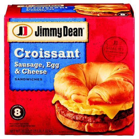 Jimmy Dean Sausage Egg And Cheese Croissant Sandwiches 45 Oz From