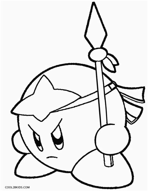 Dibujo de Kirby para colorear Páginas para imprimir gratis