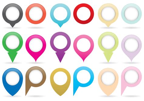 Map Pins And Pointers 112837 Vector Art At Vecteezy
