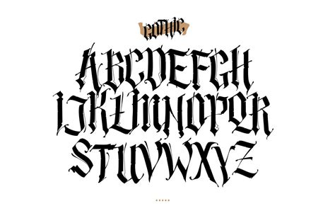 Gothic Alphabet Vector ~ Symbol Fonts ~ Creative Market
