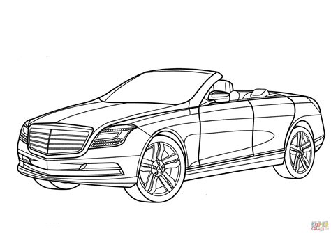 Mercedes Ocean Drive Coloring Page Free Printable Coloring Pages