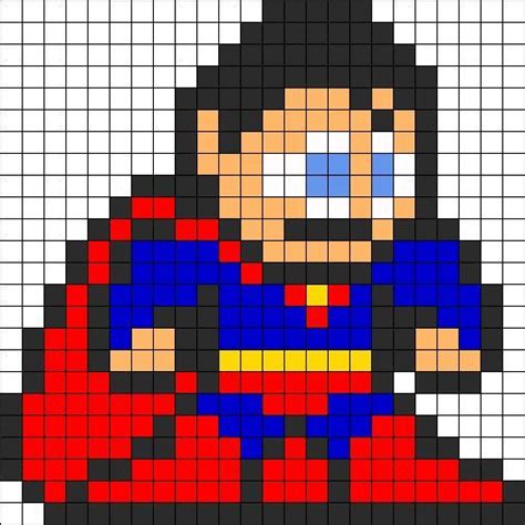 Superman Pixel Art Pixel Art Les Arts Image Pixel Art Images And