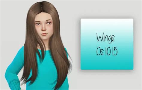 Sims 4 Hairs Simiracle Wings Os1015 Hair Retextured For Girls