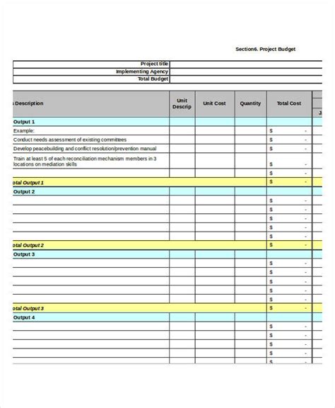 budget excel templates   excel documents