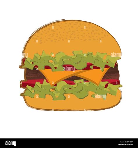 Burger Vector Vectors Hi Res Stock Photography And Images Alamy