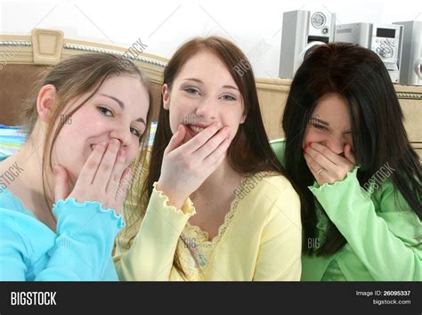 Three Young Teen Girls Image And Photo Free Trial Bigstock