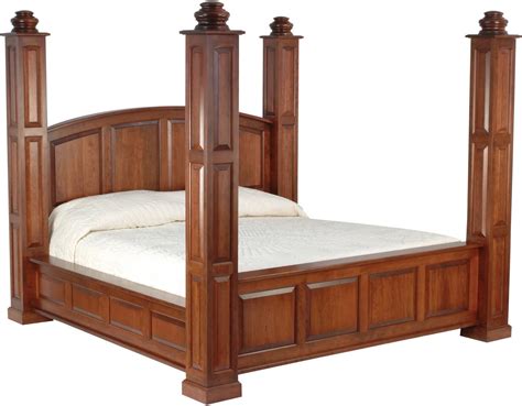 Amish Deluxe Viceroy Bed With 7 High Posts From Dutchcrafters Amish