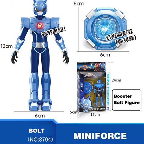 Miniforce X Bolt Volt Blue Action Figure Set Mini Force Super Ranger