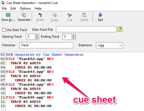 Cue sheets are hard to find these days. 4 Free Cue Sheet Generator Software