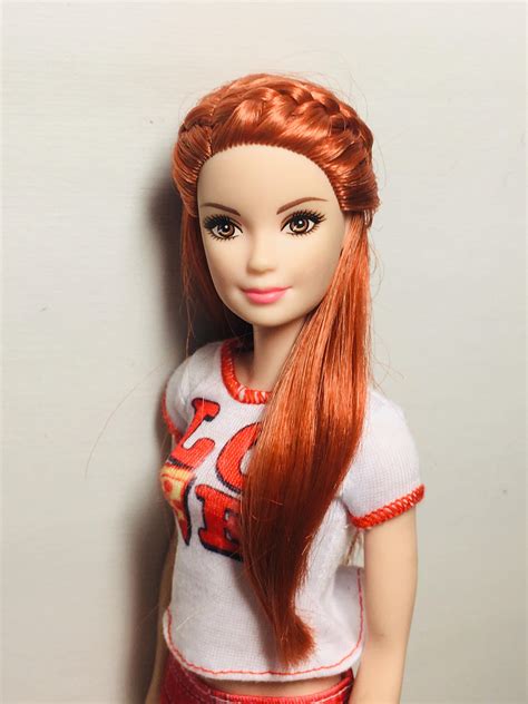 Barbie Hairstyle Red Head Barbie Hairstyle Barbie Hair Barbie Fashionista