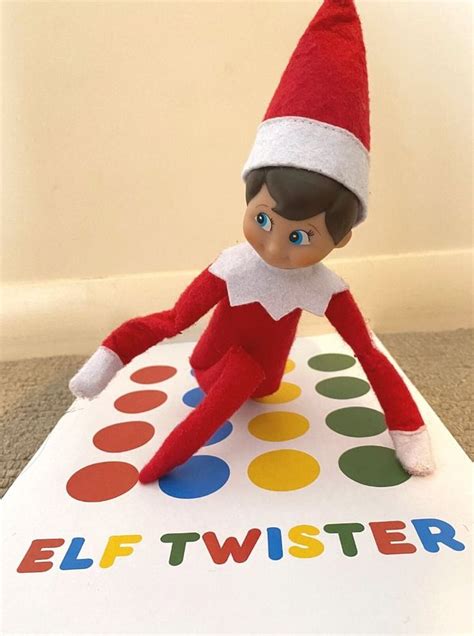 Elf Twister Free Printable Elf Elf On The Shelf Elf Printables Free