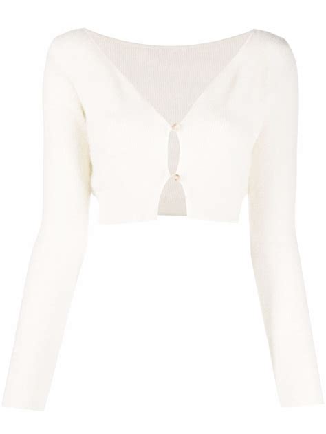 Jacquemus Knitted Cropped Top Farfetch