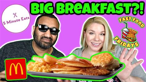 Mcdonald S Big Breakfast With Hotcakes Review Youtube