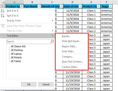 Filter Column In Excel Example How To Filter A Column In Excel