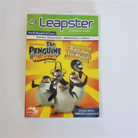 Leapfrog Game Cartridge The Penguins Of Madagascar For Leappad Leapster