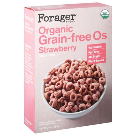 Forager Project Grain Free Os Gluten Free Strawberry Breakfast Cereal