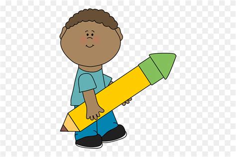 Child Clipart Pencil Children Writing Clipart Flyclipart