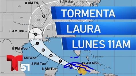 Tormenta Tropical Laura Boletín Del Lunes A Las 11am Youtube
