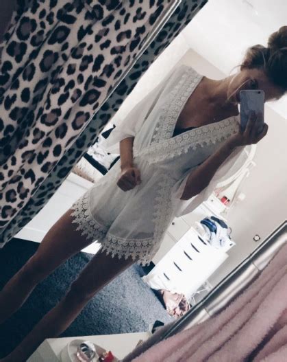 Zillah Is Ready For The Summer In Her Heavenly White Playsuit How CUTE