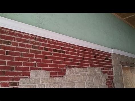 The song's disco beat was added by. Install crown moulding on brick wall - YouTube