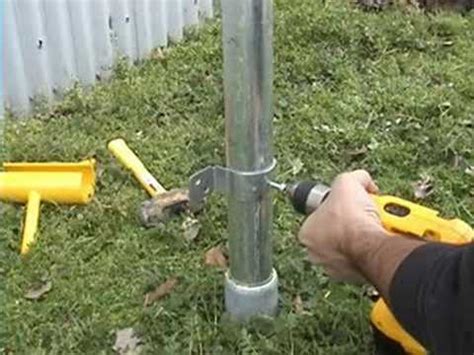 Make sure the post you choose is labeled as suitable for ground contact! Steel Post Wood Fence Bracket - IS-FBS - YouTube