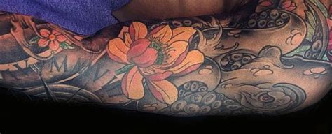 The meaning is represented in the life of a lotus flower as it grows through the mud, yet maintains pure as it blooms on the water's surface. Top 103 Lotus Flower Tattoo Ideas [2020 Inspiration Guide ...
