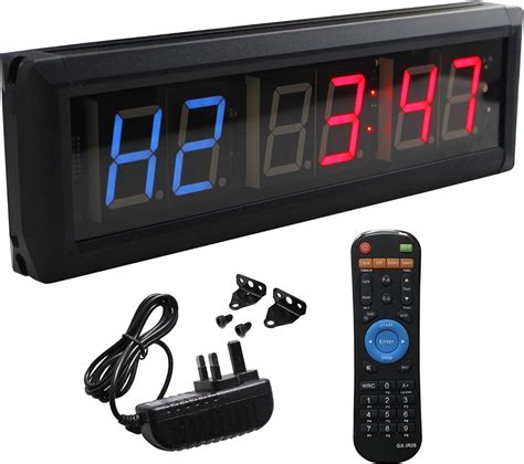 Ledgital Gym Timer Stopwatch With Remote Countdownup Clock In Mints