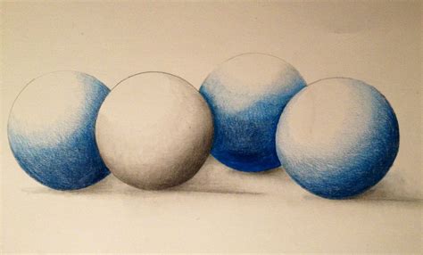 Sphere Shading Colored Pencil Colour Pencil Shading Elements Of