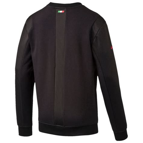 Puma ferrari fiorano hoodie mens sweatshirt black pullover jumper 575234 01 a49c. PUMA Ferrari Crew Neck Sweatshirt