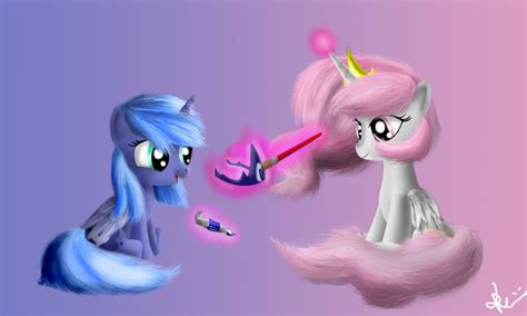 Young Luna And Celestia My Little Pony Friendship Is Magic Fan Art