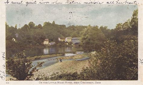 Postcard Cincinnati Ohio Loveland Cincinnati Little Miami River Covered
