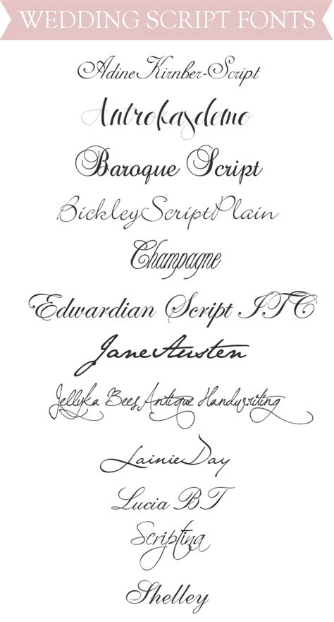 Home script the wedding script font & invitation. Ally and Callie: The Other 128 Hours: Top Wedding Script Fonts