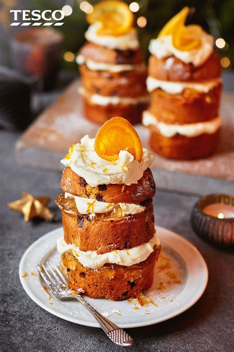 Beautifully presented in individual glasses. Boozy mini clementine panettones | Recipe | Christmas desserts, Food, Desserts