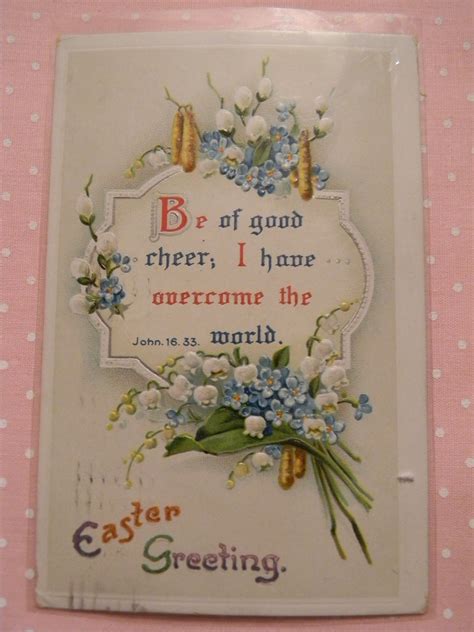 Vintage Scripture Postcard Easter Christian Scripture Cards Cards