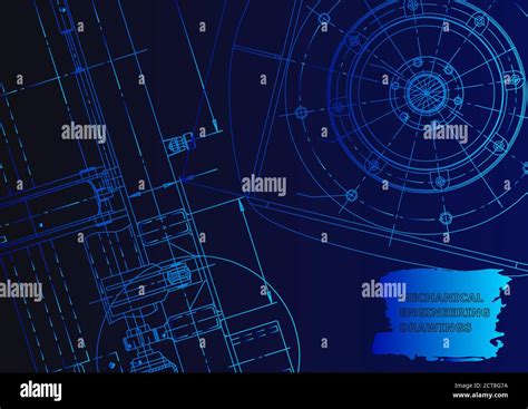 Vector Banner Engineering Drawings Mechanical Instrument Making