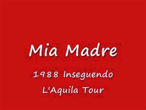 Mia madre si chiama maria, dice dio. Mango - Mia Madre Live 1988 - YouTube