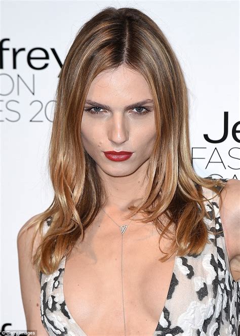 Transgender Model Andreja Pejić Wears Very Low Cut Dress At New York