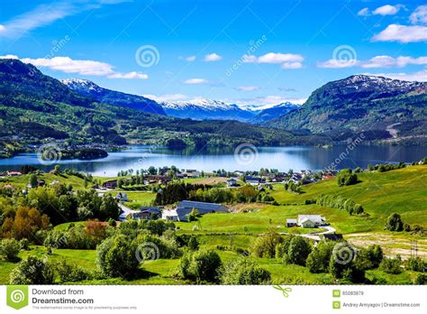 Beautiful Nature Norway Stock Photo Image 65083879