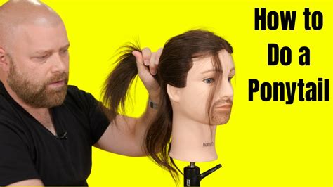 How To Get A Ponytail Hair Tutorial Thesalonguy Youtube