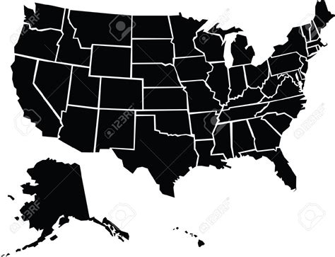 Us Map Vector Free United States Vector At Getdrawings Free